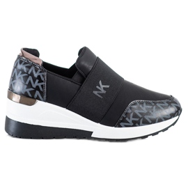 SHELOVET Baskets noires à enfiler