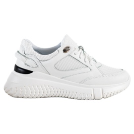 Weide Baskets blanches à paillettes