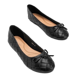 Ballerines tressées noires Kaiden