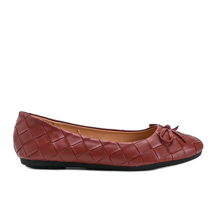 Ballerines tressées rouges Kaiden