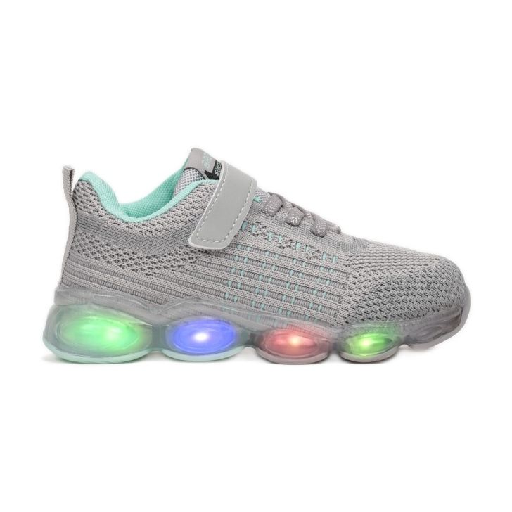 Vices Etaux 3XC8078-LED-443-gris / menthe