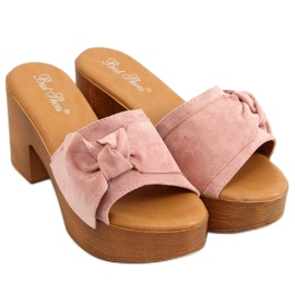 Chaussons ala Sabots rose YL-3M127 Rose Chaussons ala Sabots rose YL-3M127 Rose