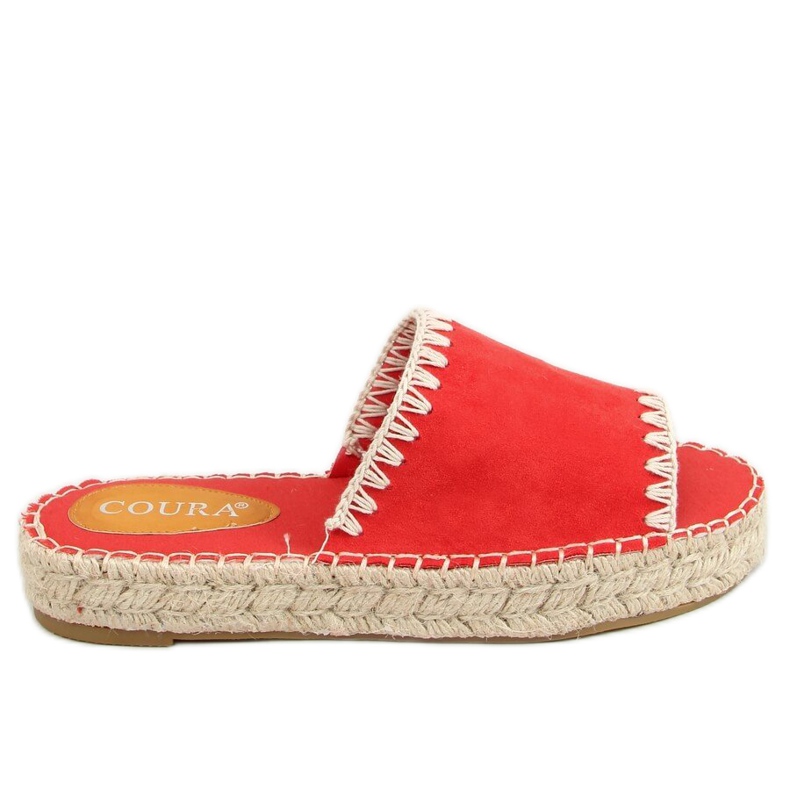 Chaussons espadrilles femme rouge 6095 Rouge Chaussons espadrilles femme rouge 6095 Rouge