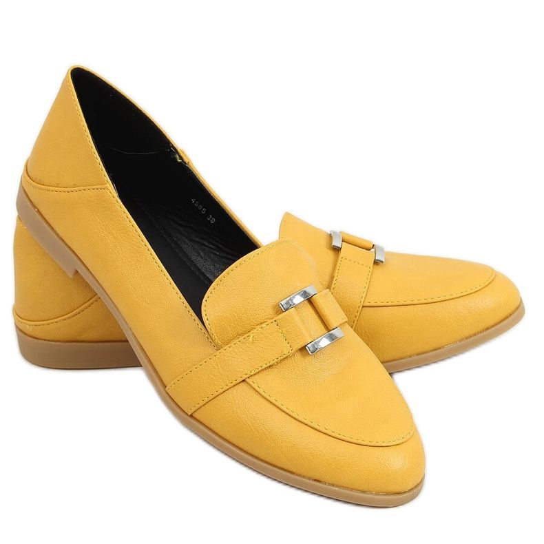 Mocassins femme miel 4585 Jaune