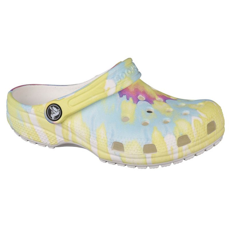 Crocs Classic Tie-Dye Graphic K Clog Jr 205451-94S multicolore jaune
