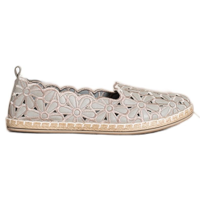 SHELOVET Espadrilles À Motif Floral beige SHELOVET Espadrilles À Motif Floral beige