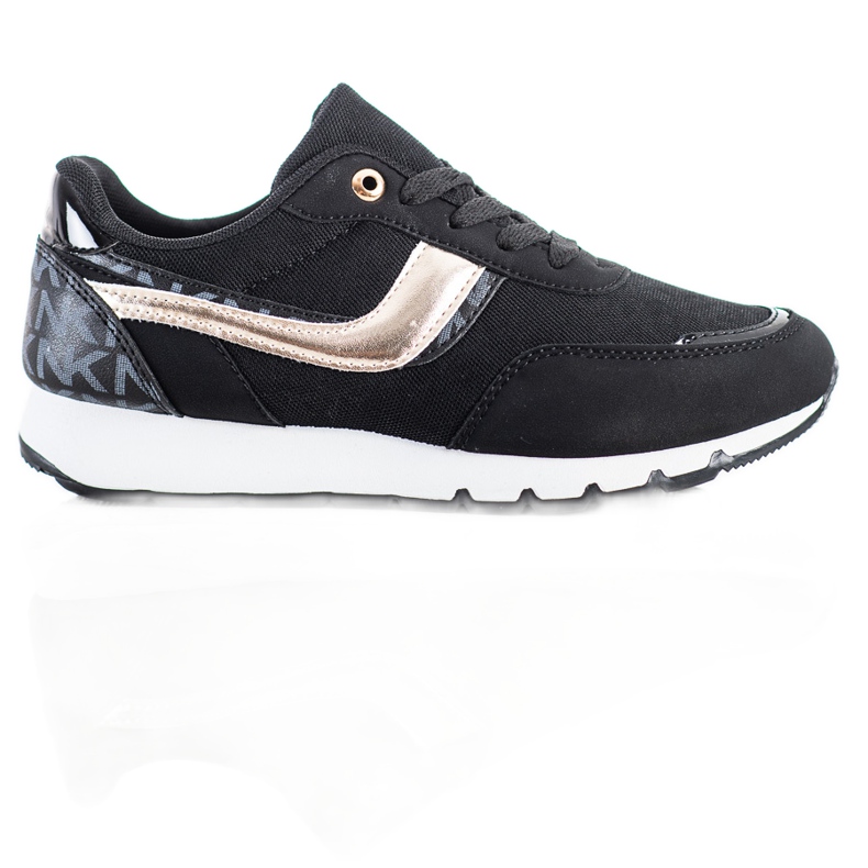 SHELOVET Chaussures de sport noires le noir