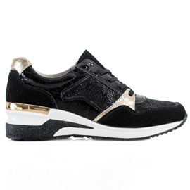 Goodin Baskets en cuir nouées le noir multicolore