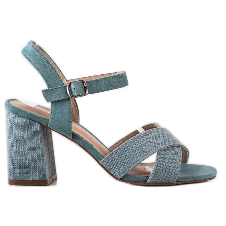 Sandales à talons hauts VINCEZA bleu vert