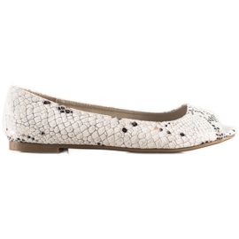 Goodin Escarpins décontractés à bout ouvert beige