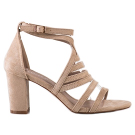 Sandales à lanières VINCEZA beige Sandales à lanières VINCEZA beige