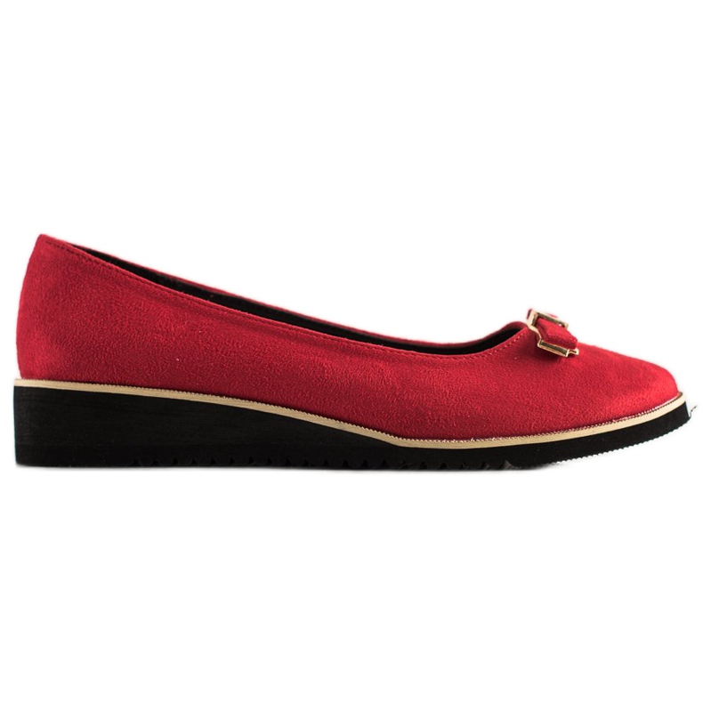 Goodin Chaussures rouges avec un noeud