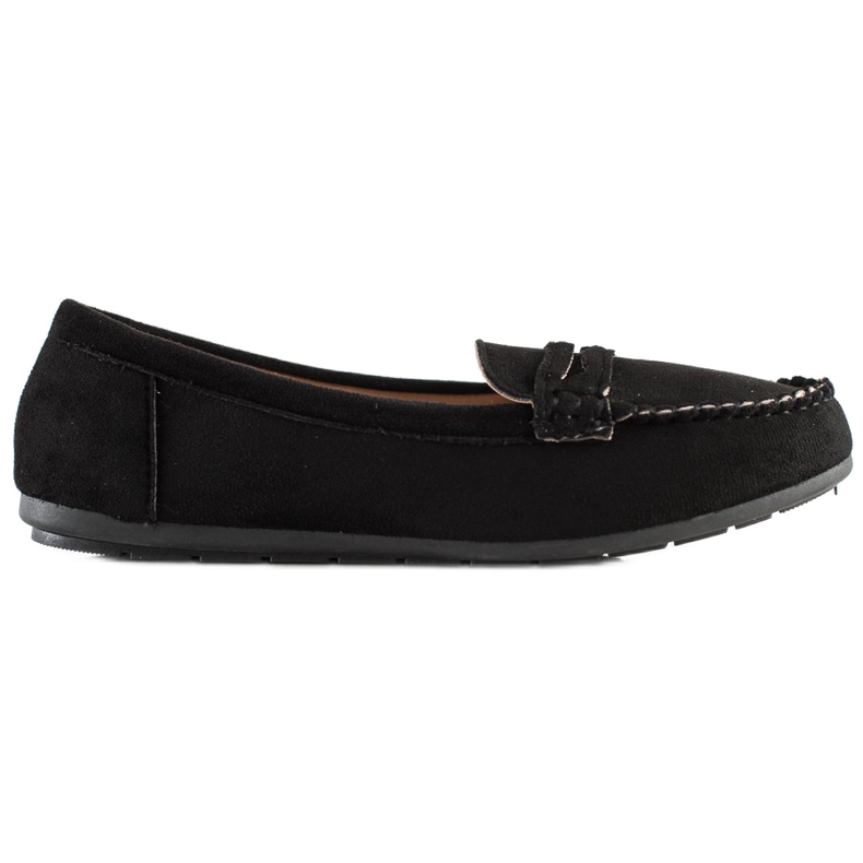 Super Me Mocassins en daim noir le noir