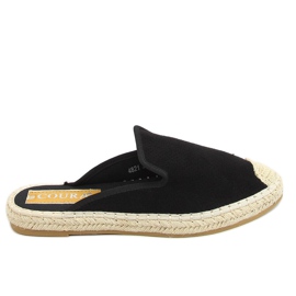 Espadrilles noires pour femmes black 4821 Noir