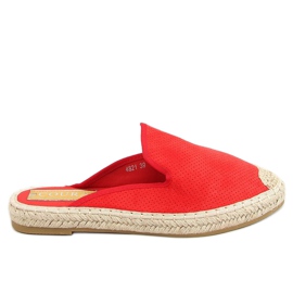 Rouge Espadrilles femme rouge 4821 Rouge