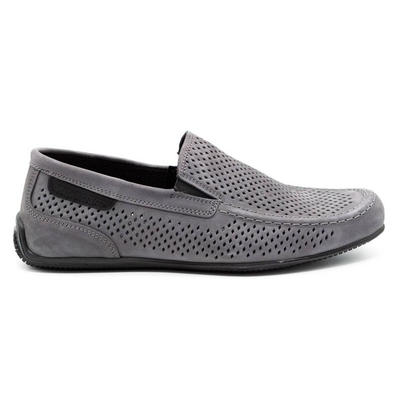 Polbut Mocassins homme cuir 2105P gris