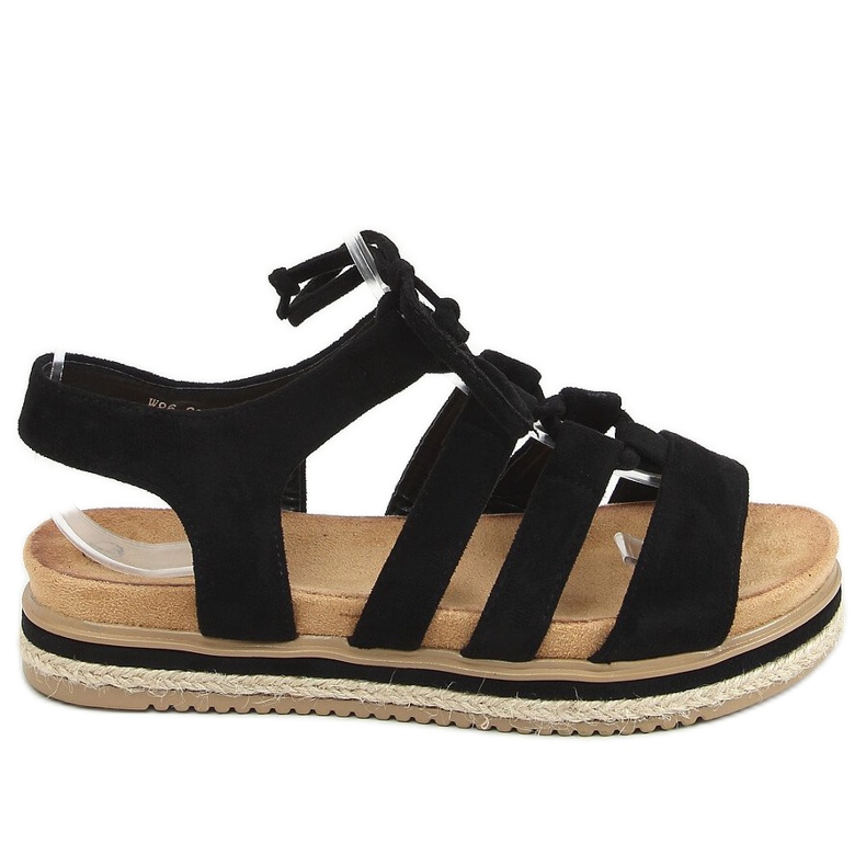 Noir W86 Sandales espadrilles noires le noir Noir W86 Sandales espadrilles noires le noir