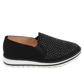 Chaussures noires ajourées 918-15 Noir