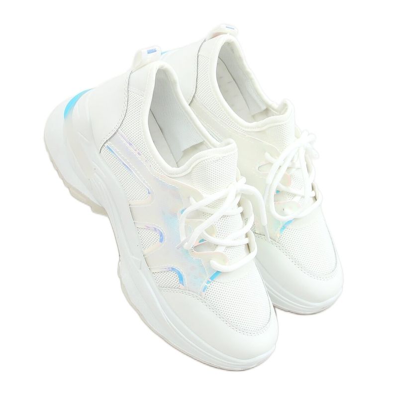 Chaussures de sport blanches B0-507 Blanc Chaussures de sport blanches B0-507 Blanc