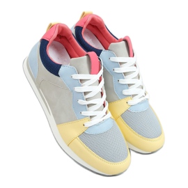 Chaussures de sport multicolores B0-546 Bleu Chaussures de sport multicolores B0-546 Bleu