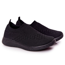 EVE Chaussures de sport pour enfants Slip-On Black School Trip le noir