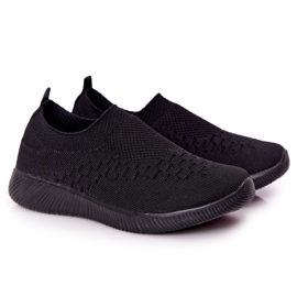 EVE Chaussures de sport pour enfants Slip-On Black School Trip noir