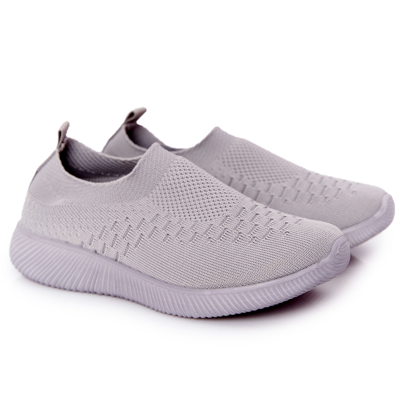 EVE Chaussures de sport pour enfants Slip-On Grey School Trip gris EVE Chaussures de sport pour enfants Slip-On Grey School Trip gris