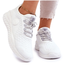 Chaussures de sport pour femmes en mousse à mémoire Big Star HH274296 Blanc