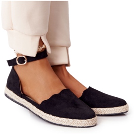 S.Barski Espadrilles En Daim Sur La Semelle De Paille S. Bararski Noir le noir