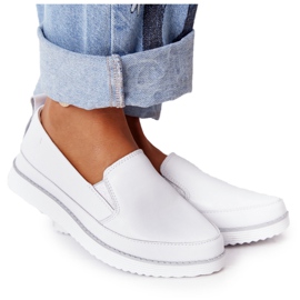 Baskets Femme Slip-On S.Barski Blanc