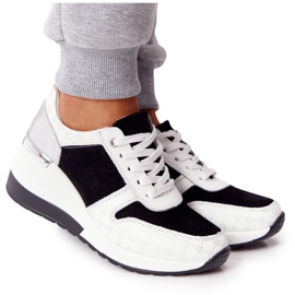Baskets Compensées Cuir S.Barski Noir-Blanc blanche le noir Baskets Compensées Cuir S.Barski Noir-Blanc blanche le noir