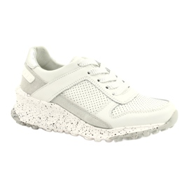 FILIPPO DP2008/21 chaussures de sport en cuir pour femme, blanches