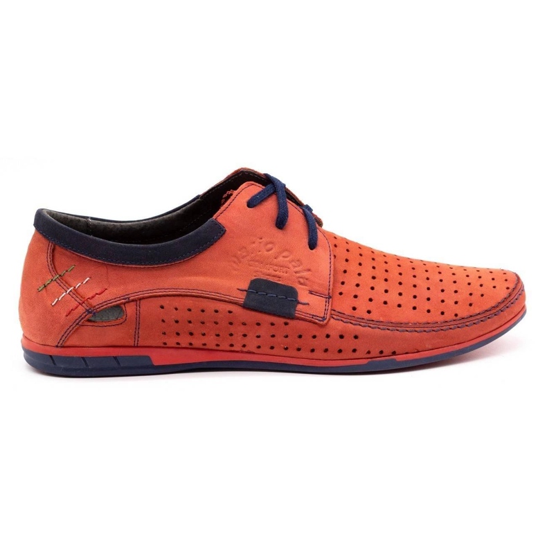 Mario Pala Chaussures ajourées homme 563 rouge