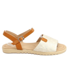 Sandales dorées pour femmes PT-2R26 Or brun d'or