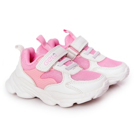 Chaussures de sport pour enfants Sneakers Blanc et Rose Sugar