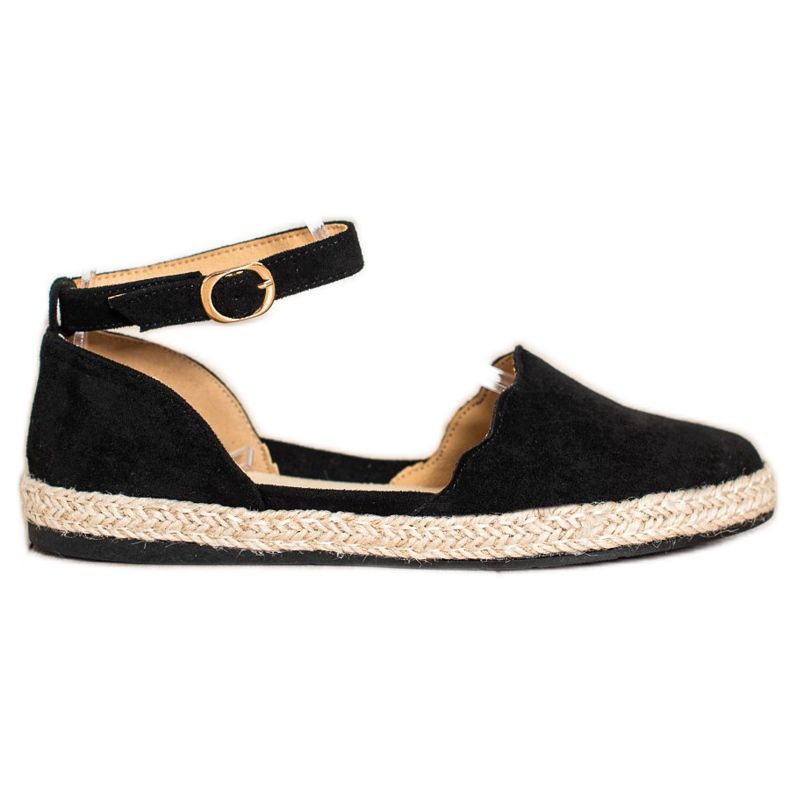 S. BARSKI Espadrilles Noires À Boucle S.BARSKI le noir S. BARSKI Espadrilles Noires À Boucle S.BARSKI le noir