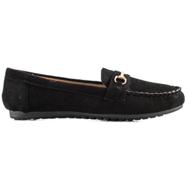 SHELOVET Mocassins en daim Kalsic le noir