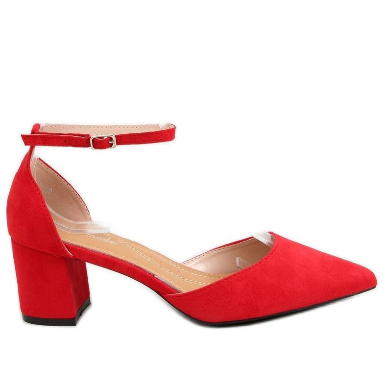 Pompes ouvertes rouge 7584 Rouge
