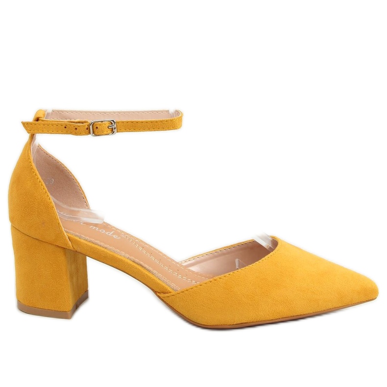 Chaussures ouvertes miel 7584 Jaune