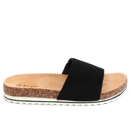 Chaussons liège femme noir 38840 Noir le noir