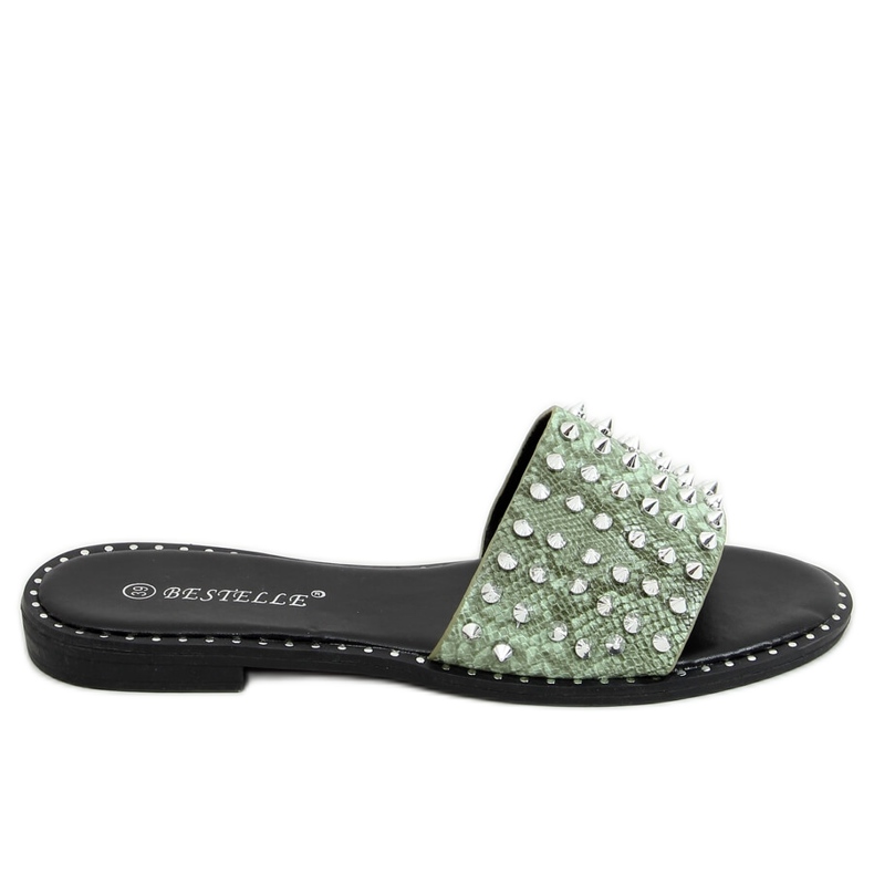 Vert N101 Chaussons verts à clous