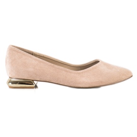 Goodin Escarpins à talon plat beige