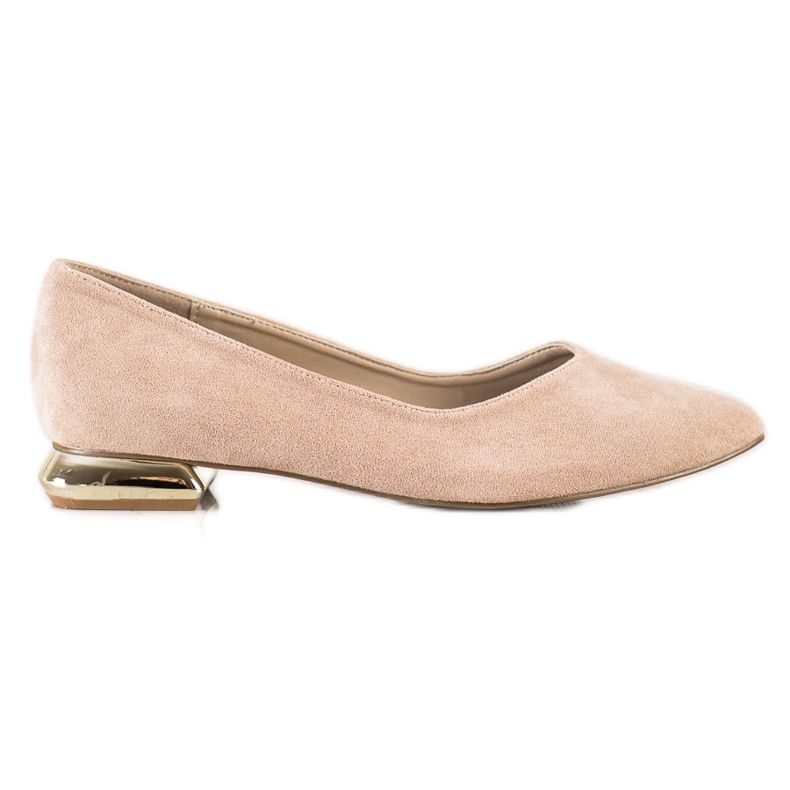Goodin Escarpins à talon plat beige