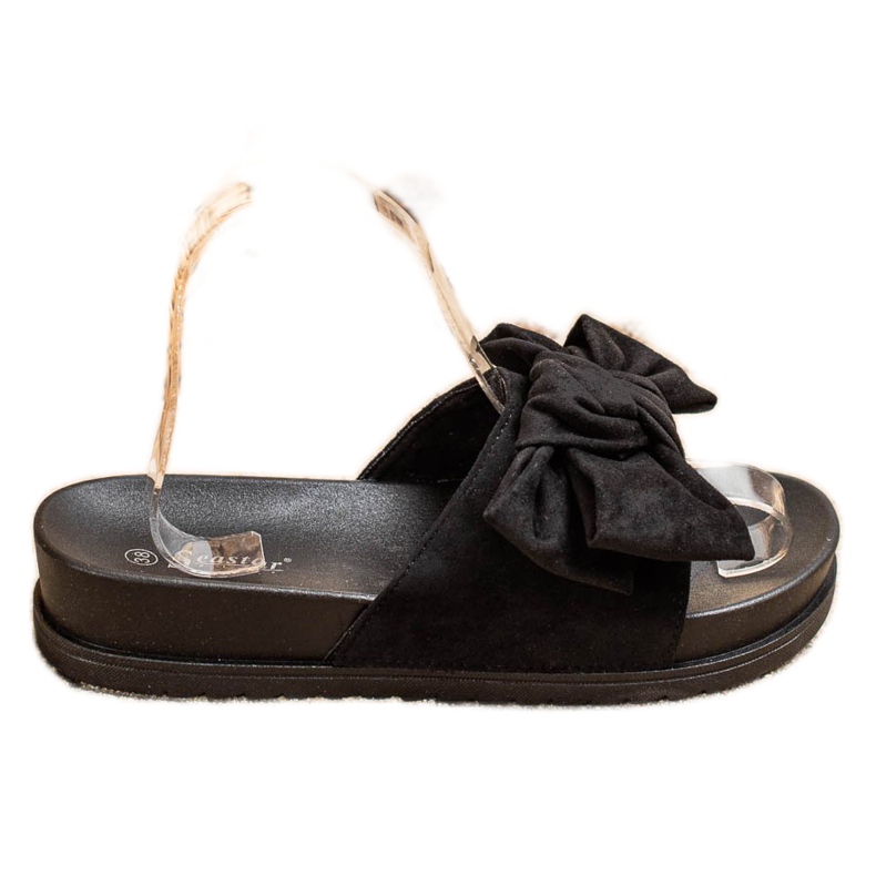 Seastar Pantoufles Avec Un Noeud le noir
