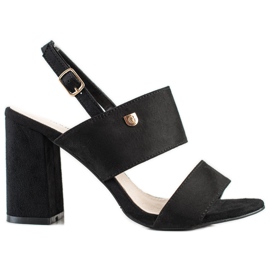 Goodin Sandales sur une large barre noir