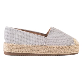 SHELOVET Espadrilles Sur La Plateforme gris SHELOVET Espadrilles Sur La Plateforme gris