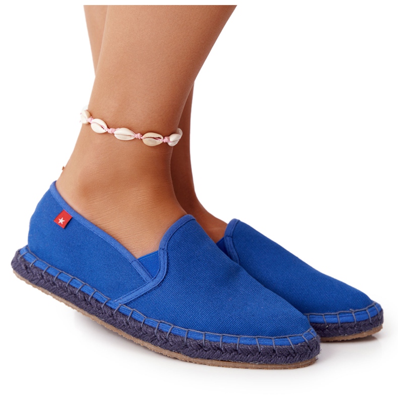 Espadrilles Big Star DD274A136 Bleu Marine Sur Semelle Tressée
