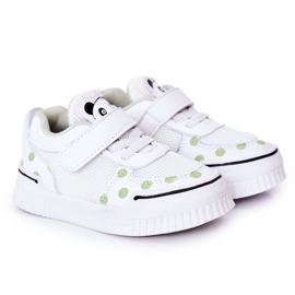Apawwa Chaussures Sport Enfant Avec Panda Blanc et Vert Chico