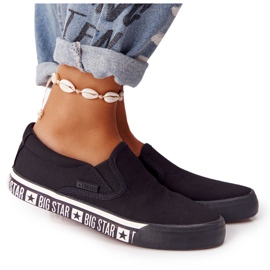 Baskets Femme Slip-on Big Star HH274012 Noir le noir Baskets Femme Slip-on Big Star HH274012 Noir le noir
