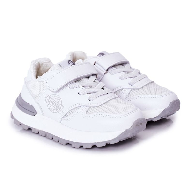 Apawwa Chaussures de sport pour enfants Sneakers Blanc Skatepark blanche